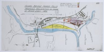 Copy of photograph of Guard Bridge Paper Mills proposed reclaimation on shore of River Eden