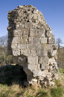View of ashlar stonework on W face of E gate
