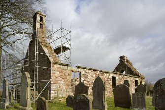 View of S and W elevations of Dalton Old Parish Church from SW
