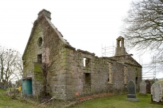 View of E and N elevations of Dalton Old Parish Church, taken from NE