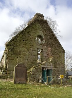 View of the gabled E elevation of Dalton Old Parish Church