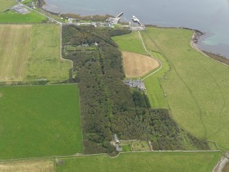 General oblique aerial view centred on the country house and policies, taken from the W.