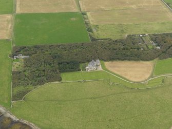 General oblique aerial view centred on the country house and policies, taken from the S.