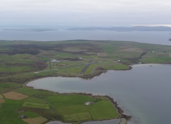 General oblique aerial view of the airfield, taken from the NE.