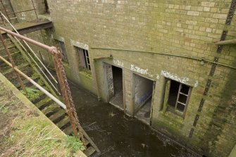 View of lower ground floor of the Battery Observation Post for H group battery from SW.