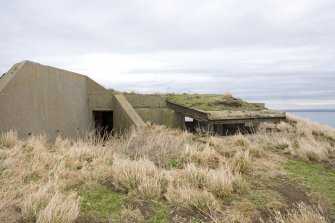 General view of 9.2-inch gun emplacement Battery Observation Post from SW.