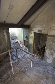Interior of entrance area of 9.2-inch gun emplacement Battery Observation Post.