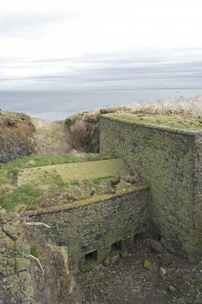 View of N blockhouse and ditch from WSW.