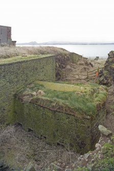 View of N blockhouse and ditch from NE