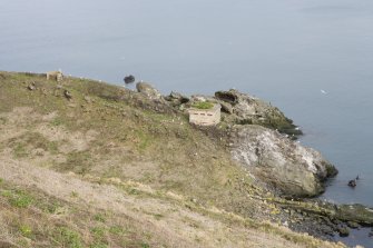 General view from above of blockhouse from the SW.