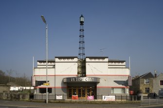 View of frontage from S