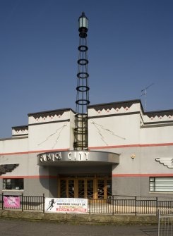 Detail of entrance and mast