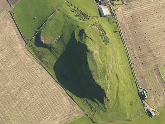 Oblique aerial view of the fort on Craig Rock, looking W.