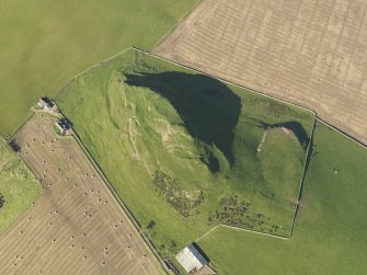 Oblique aerial view of the fort on Craig Rock, looking WSW.