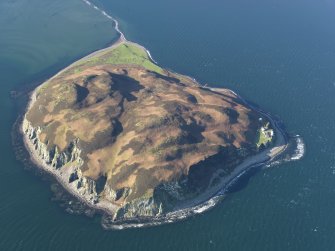 General oblique aerial view of Island Davaar, taken from the E.