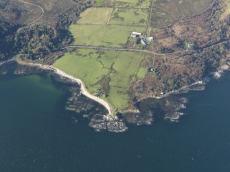 Oblique aerial view of Ugadale point, taken from the ESE.