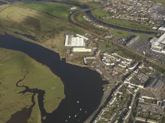 Oblique aerial view of the works at Irvine, taken from the SSW.