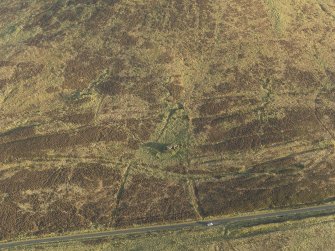 Oblique aerial view of the remains of the military training site centred on the atlantic wall, taken from the WNW.