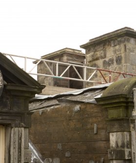 Detail of roof door