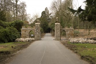 View of gates in new position