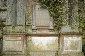 Heron family grave and monument. Detail