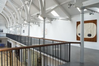 Interior. Main hall. South upper gallery