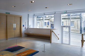 Interior. Ground floor. E reception area and exhibition space.