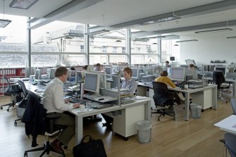 Interior. 2nd  floor. Architects office.