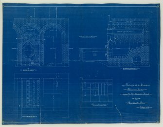 Tain Gasworks
Sections of retort settings and plan of flooring slates