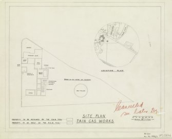 Location plan and site plan showing ground to be sold and retained.