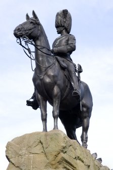 General view. Royal Scots Greys Memorial, Princes Street, Edinburgh.