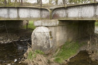 Detail of bridge pier and cutwater.