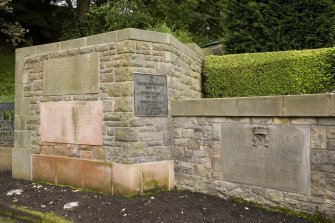 South side memorial tablets.