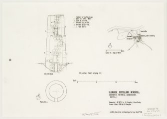 Publication drawing
Plan(ground level), elevation, location map
Inscr: 'Glenugie Distillery Windmill'
Signed: 'G.J. Douglas'