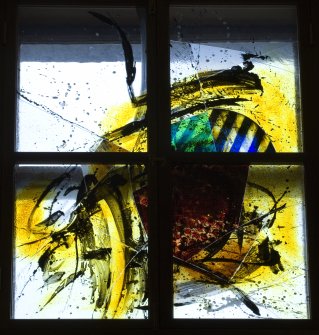 Interior. Stained glass.