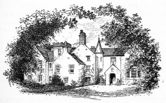 Line drawing illustrating Wormiston House