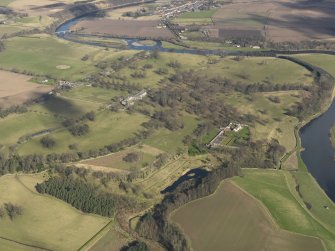 General oblique aerial view centred on the policies, taken from the WSW.