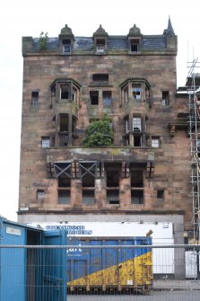 View of corner building, Govan Road elevation, taken from south-west