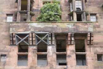 Detail of balcony and windows, Govan Road elevation