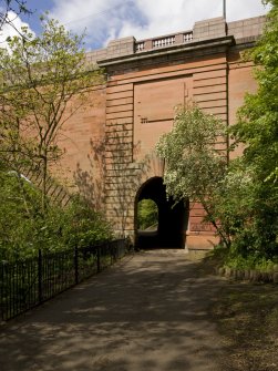 Pedestrian tunnel entrance, view from SE