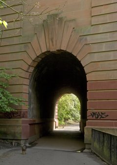 Pedestrian tunnel, view from W