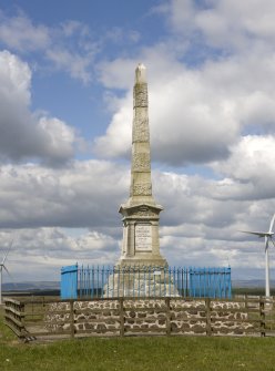 View of monument from S