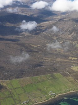General oblique aerial view lookings towards the White Glen, Hoy, taken from the N.