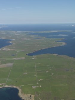 General oblique aerial view of Westray, taken from the W.