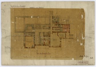 Plan of basement floor.