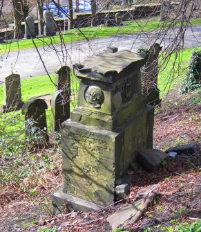 View of chest tomb in memory of Alexander Rodger.