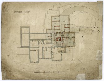 Plan of basement floor.