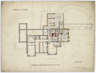 Plan of basement floor.