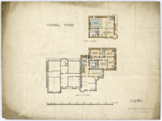 Plans of second floorand attic floor.