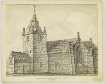 Edinburgh, Kirk Loan, Corstorphine Parish Church.
View from South-West.
